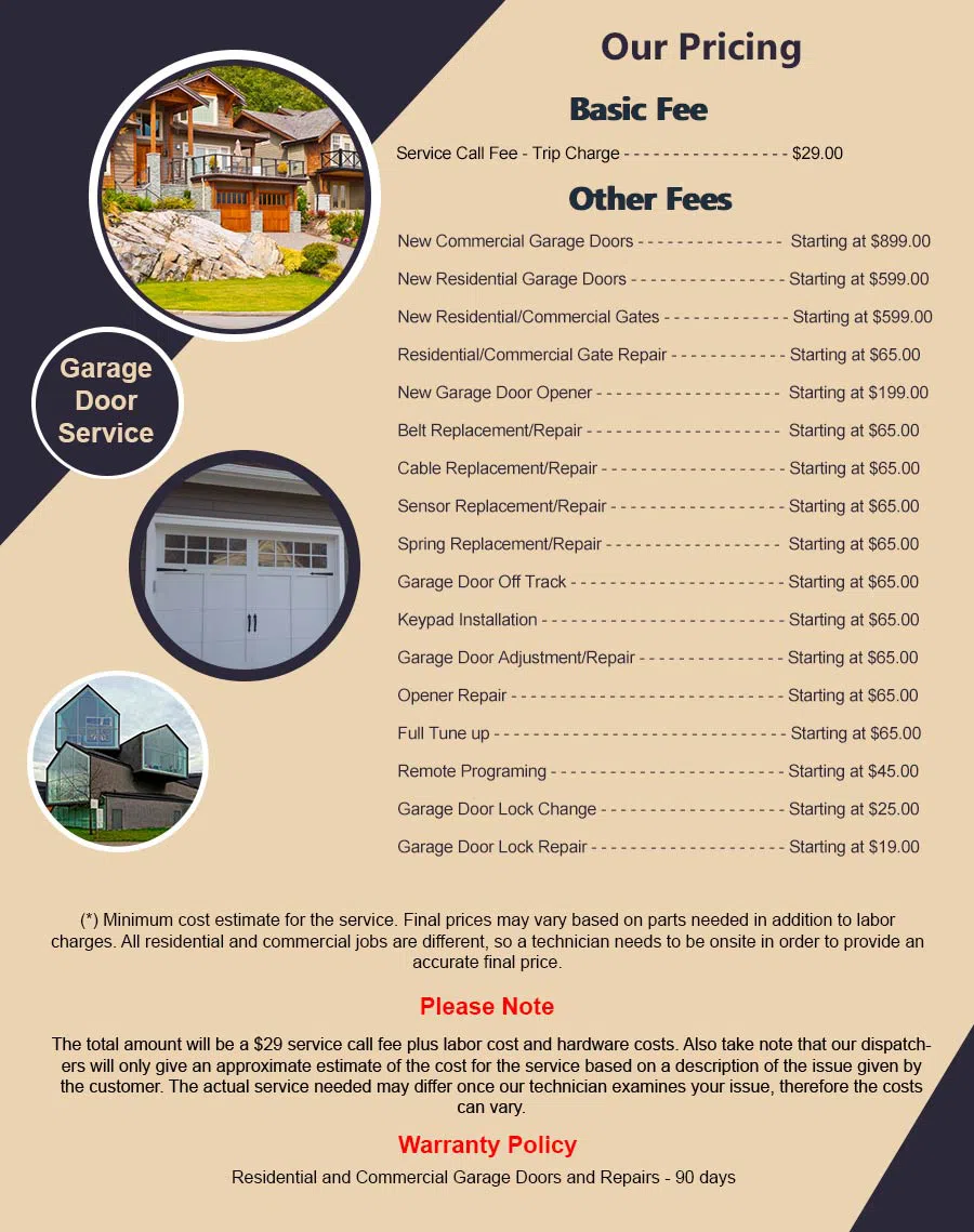 Garage Door Mobile Service Miami, FL 786-410-3730